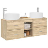 Bathroom Furniture Set 3 pcs Sonoma Oak 49.5 x 44.5 x 65.5 cm 3405949