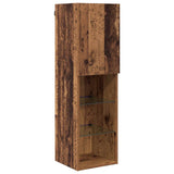 TV Cabinet with LED Wall-mounted 7 pcs Old Wood Engineered Wood 3402983