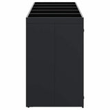 Wheelie Bin Storage for 5 Bins Black 340 x 77.5 x 121.5 cm 3394741
