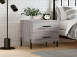 Bedside Cabinet Grey Sonoma 40x35x47.5 cm Engineered Wood 827336