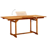 Garden Dining Table x80x75 cm Solid Acacia Wood 316568