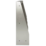 Retaining Wall 4 pcs 40 x 12 x 40 cm Stainless Steel Silver 3449062