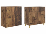Cabinet Set 2 pcs 66 x 34.5 x 90 cm Engineered Wood 3416590