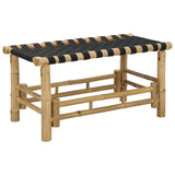 Garden Bench 80 x 38 x 40 cm Bamboo Natural Rectangular 42028073