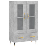 Highboard Concrete Grey 69.5x31x115 cm Engineered Wood 828280