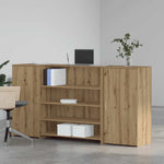 Reception Desk Artisan Oak 200x50x103.5 cm Engineered Wood 3324186