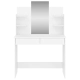 Dressing Table with Mirror White 96x39x142 cm 837574