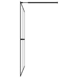 Walk-in Shower Screen Frosted Tempered Glass 80x195 cm 145689