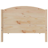 Bed Frame without Mattress 75x190 cm Small Single Solid Wood Pine 3306990