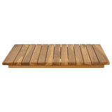 Table Top 50 x 50 x 3.5 cm Square Solid Teak Wood Natural 42033144