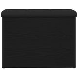 Storage Bench Black oak 62 x 42 x 45 cm Engineered Wood 862983