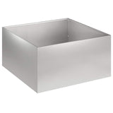 Garden Planter 2 pcs Silver 40 x 40 x 30 cm Stainless Steel 8005045