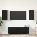Wall TV Cabinet Wall-mounted 2 pcs Black Oak 30.5 x 30 x 60 cm 875070