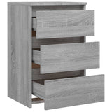 Bed Cabinet Grey Sonoma 40x35x62.5 cm Engineered Wood 815173