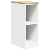 Garage Storage Cabinet White 30x51x85 cm Solid Wood Pine 860526