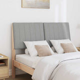 Upholstered Headboard Light Grey 120 cm Solid Pine Wood 879404