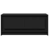 Coffee Table with LED Lights Black Engineered Wood 851985