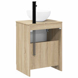 Bathroom Furniture Set Sonoma Oak Engineered Wood 3404206