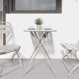 Bistro Table Beige 55 x 55 x 72.5 cm Powder-coated Steel 42002947