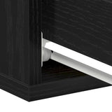 Floating Nightstands 2 pcs Black Oak 40x32x15 cm Engineered Wood 862417