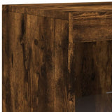 Sideboards with LED Lights 3 pcs Smoked Oak Engineered Wood 3209111