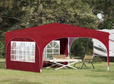 Pop-up Party Tent 290 x 290 x 245 cm Burgundy 42019862