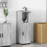 Bathroom Cabinet with Storage Grey Sonoma 30 x 35 x 95 cm 883320