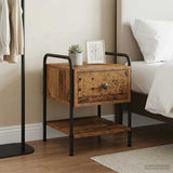 Bedside Cabinet Old Wood 35 x 36.5 x 47 cm Engineered Wood 8007667