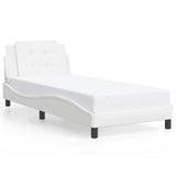 Bed Frame without Mattress "Zadar" White 80x200 cm Faux Leather 3208143