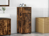 Bathroom Cabinet Smoked Oak 30.5 x 30 x 101 cm Engineered Wood 888742