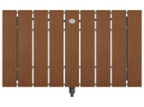Garden Floor Shower WPC and Stainless Steel 201 Brown 42031214