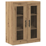 Highboard 2 pcs Artisan Oak Engineered Wood and Glass 3403196