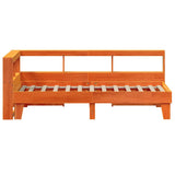 Bookcase Bed without Mattress Wax Brown 75x190cm Solid Wood Pine 3324564