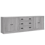 Sideboards 3 pcs Grey Sonoma Engineered Wood 3185221