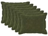 Cushion with Pillow HOUTEN 6 pcs Green Microfiber Fleece 934799
