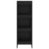 Book Cabinet Black Oak 40 x 30 x 121 cm Engineered Wood 886366