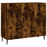 Sideboard Smoked Oak 90x34x80 cm Engineered Wood 828129