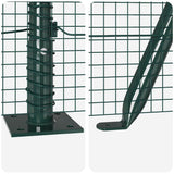 Welded Wire Fence with Concrete Base 100 x 0.8 m 3352497