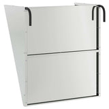 Hanging Hay Feeder Silver 61 x 33 x 66 cm Galvanised Steel 874635