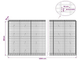 Gabion with 3.5 mm Wire and 5x10 cm Mesh 1200x50x200 cm 3462882