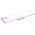 ZNTS Wall Shelf Light Brown 180x40x cm Treated Solid Wood Oak 363718