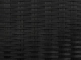Tall Planter Black 55 x 22 x 70 cm Poly Rattan 42026873