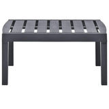 Garden Table Anthracite 78x55x38 cm Plastic 48815