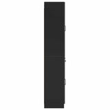 Cabinet Set 2 pcs Black Engineered Wood 3416989