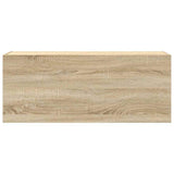 Bathroom Wall Cabinet Sonoma Oak 100x25x40 cm Engineered Wood 860105