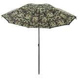 Fishing Umbrella 218 x 185 cm Oxford Polyester Camouflage 42006690