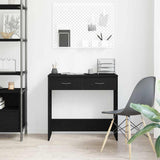 Desk with Drawer Black Oak 80 x 40 x 75 cm Engineered Wood 862480