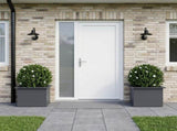 Garden Planter with LED 2 pcs Antracite 30 x 40 x 30 cm Steel 8008075