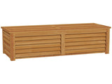 292L Outdoor Storage Box, Wooden Deck Box Garden Storage Container for Balcony, Porch, Poolside, T3398P318721