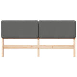 Upholstered Headboard Brown and Light Grey 200 cm 880048